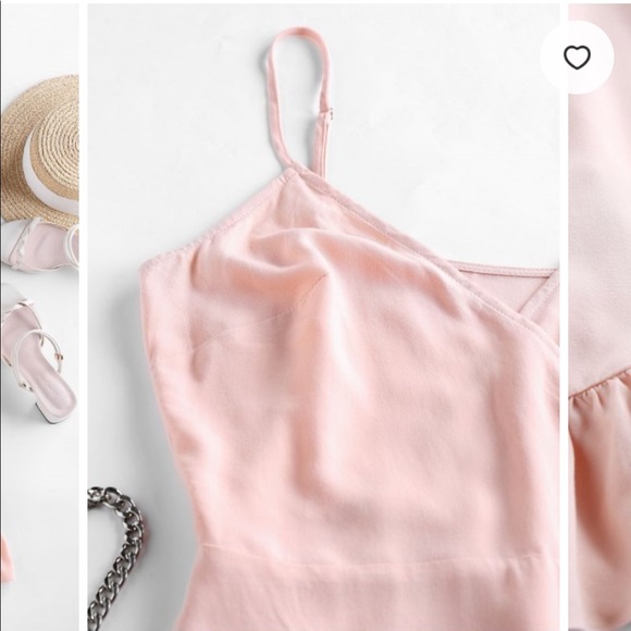 ZAFUL Ruffled Side Tie Mini Wrap Dress - Picture 3 of 5